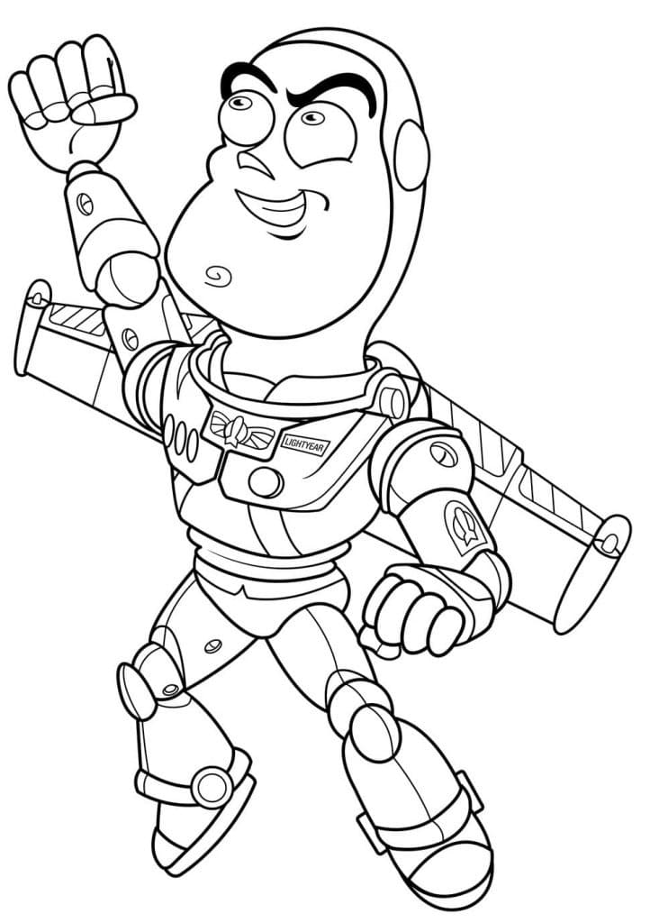 Gratis Buzz Lightyear til Utskrift fargelegging