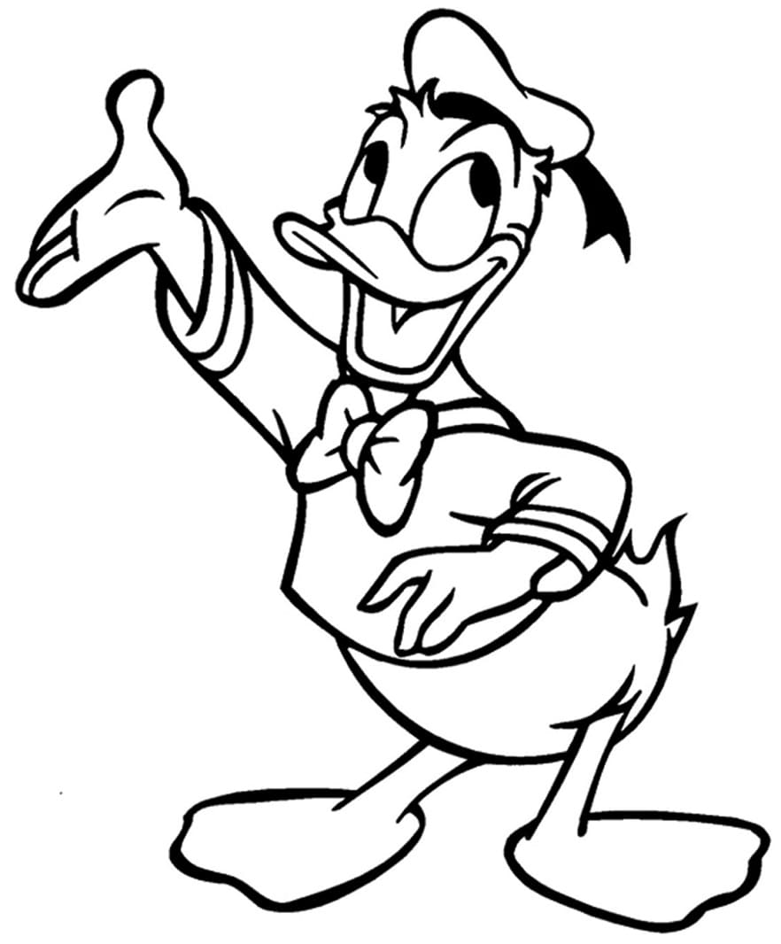 Gratis Donald Duck for Barn fargelegging