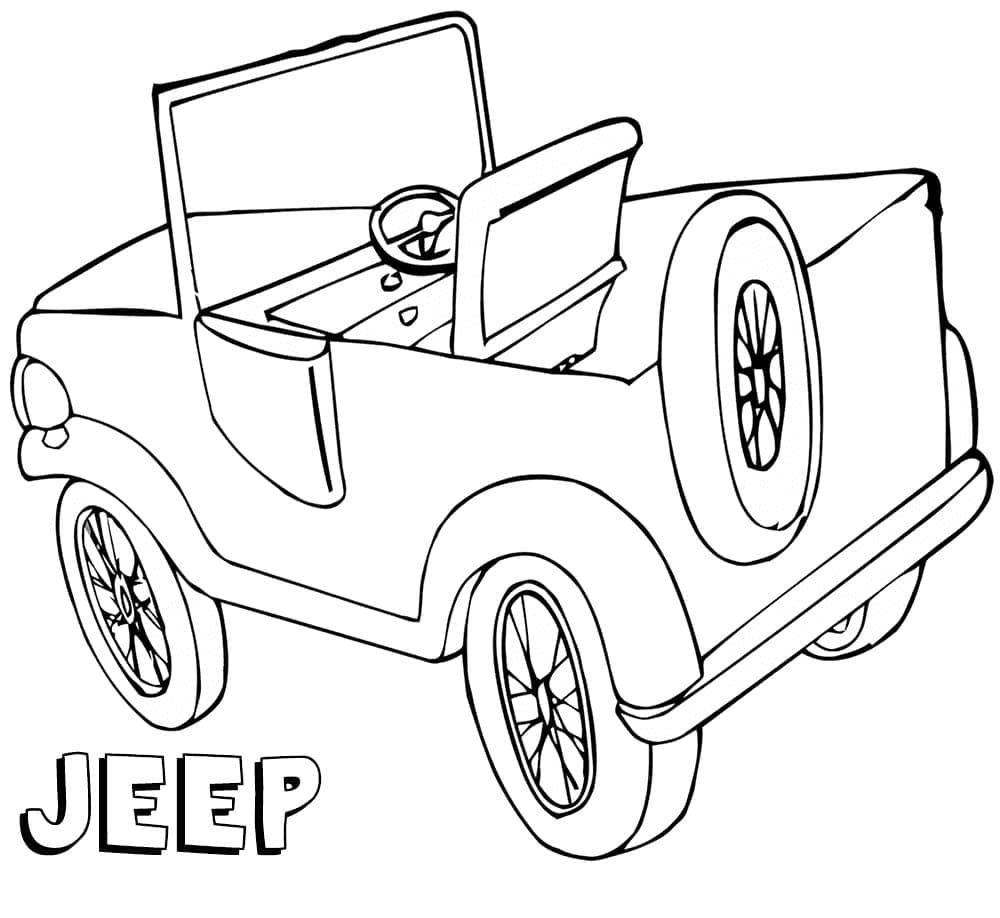 Gratis Jeep Bilde fargelegging