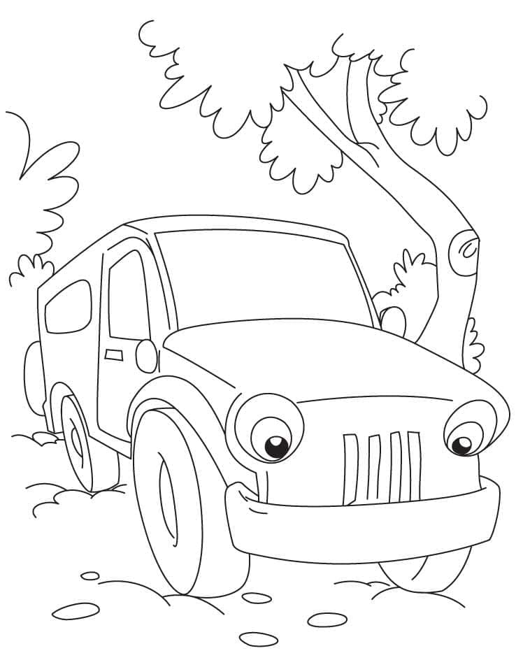 Gratis Jeep for Barn fargelegging