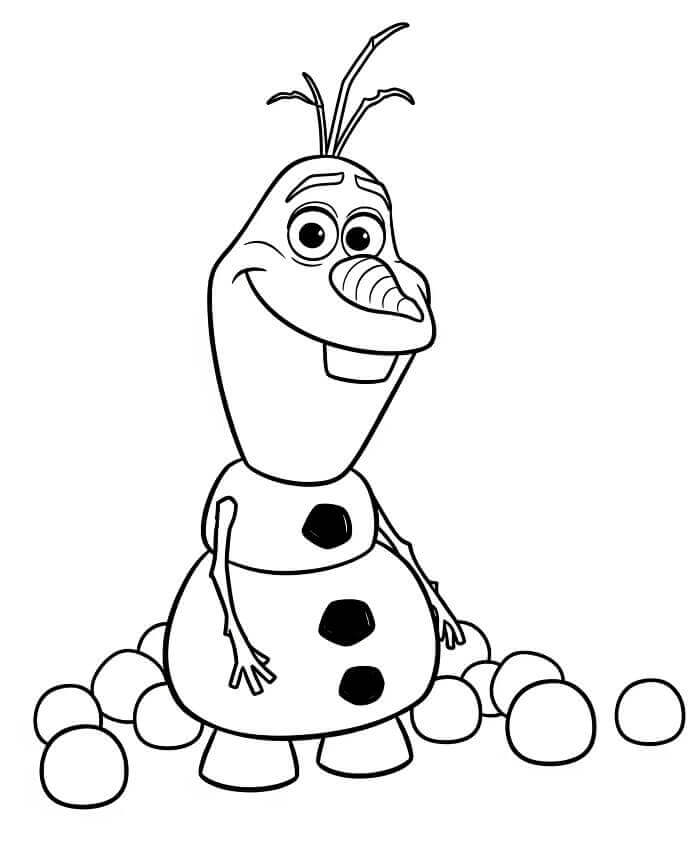 Gratis Olaf Bilde fargelegging