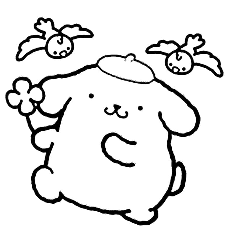 Gratis Pompompurin Utskriftbar fargelegging
