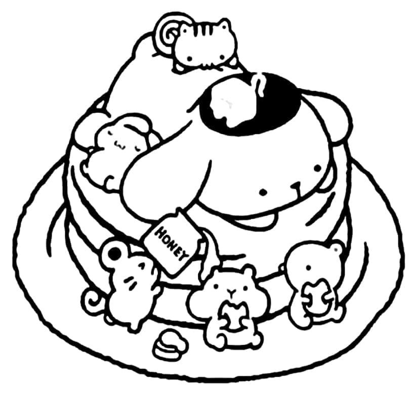 Gratis Pompompurin for Barn fargelegging