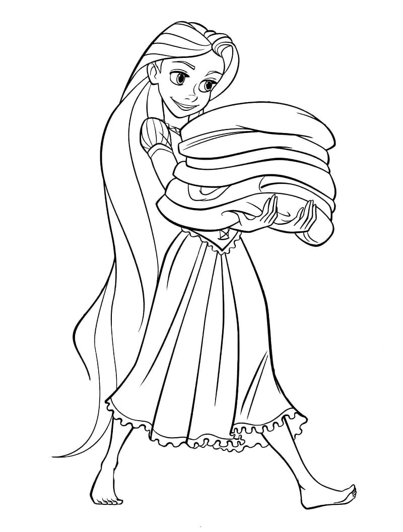 Gratis Rapunzel til utskrift fargelegging