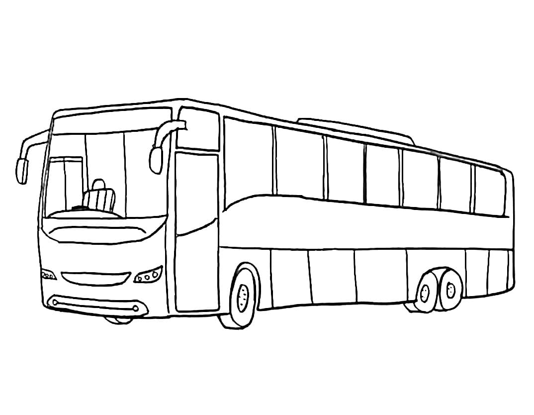Gratis Utskriftbar Buss fargelegging