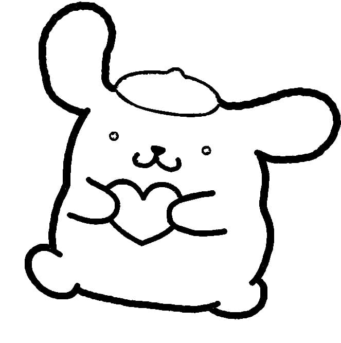 Gratis Utskriftbar Pompompurin fargelegging