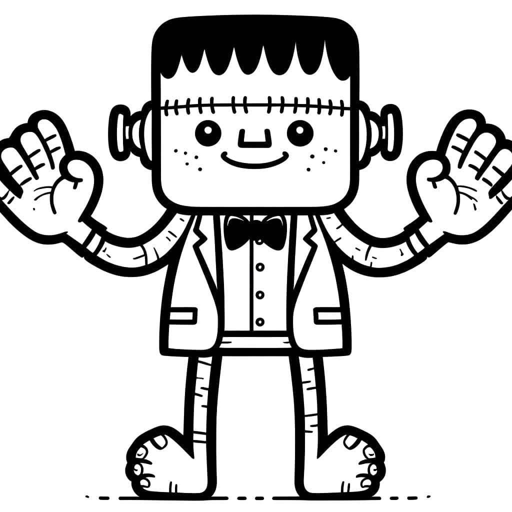 Gratis Utskrivbar Frankenstein fargelegging