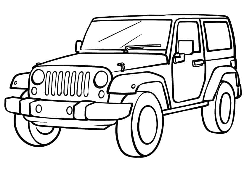 Gratis Utskrivbar Jeep fargelegging