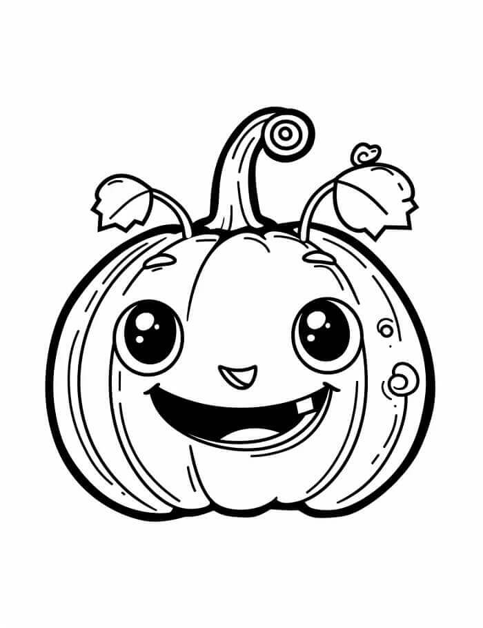 Halloween Gresskar Kawaii fargelegging