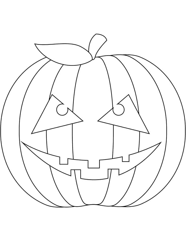 Halloween Gresskar Utskriftbar for Barn fargelegging