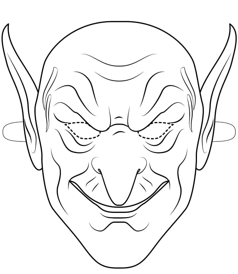Halloween Maske Uten Kostnad fargelegging