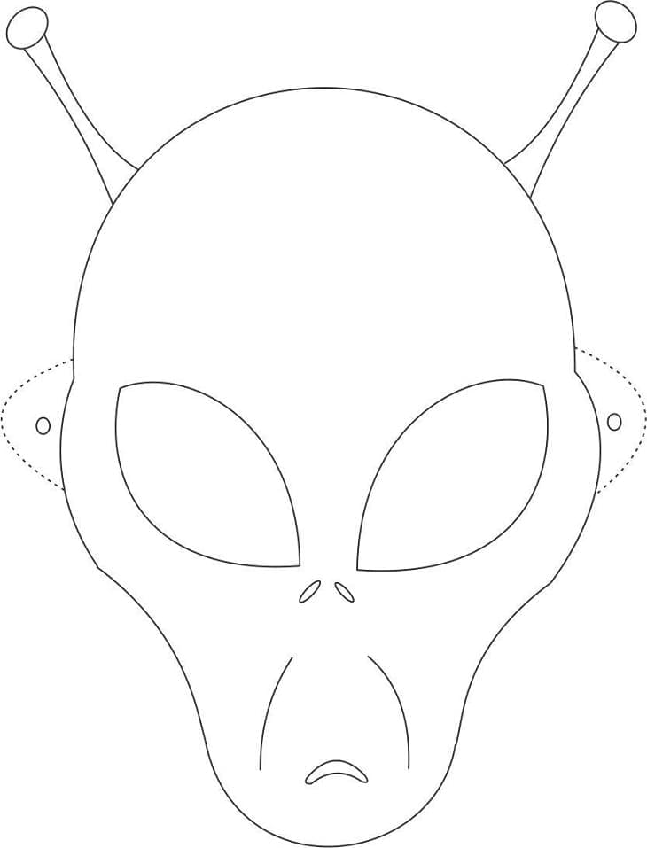 Halloween Utenlandsk Maske fargelegging