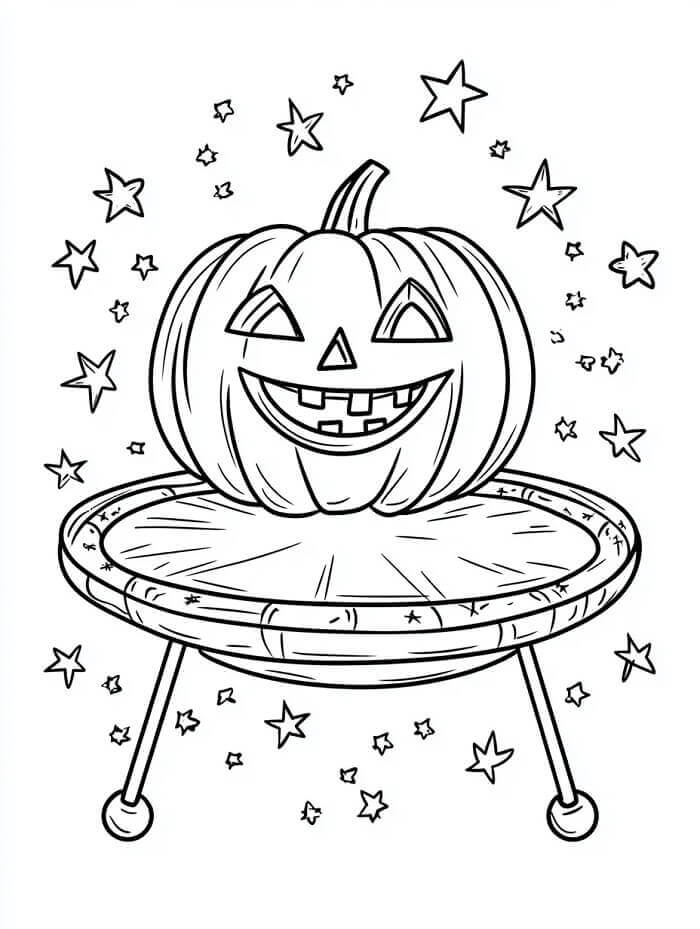 Høst Halloween Gresskar fargelegging