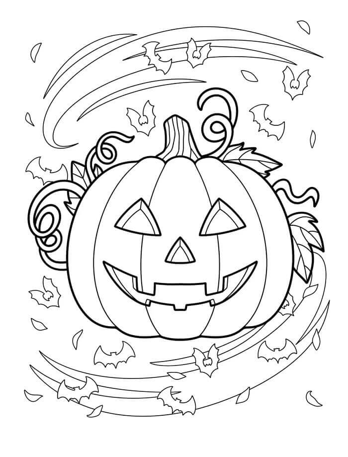 Halloween Gresskar Fargelegging
