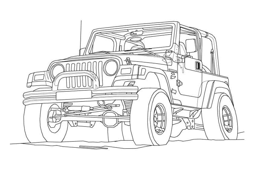Jeep Gratis Bilde fargelegging