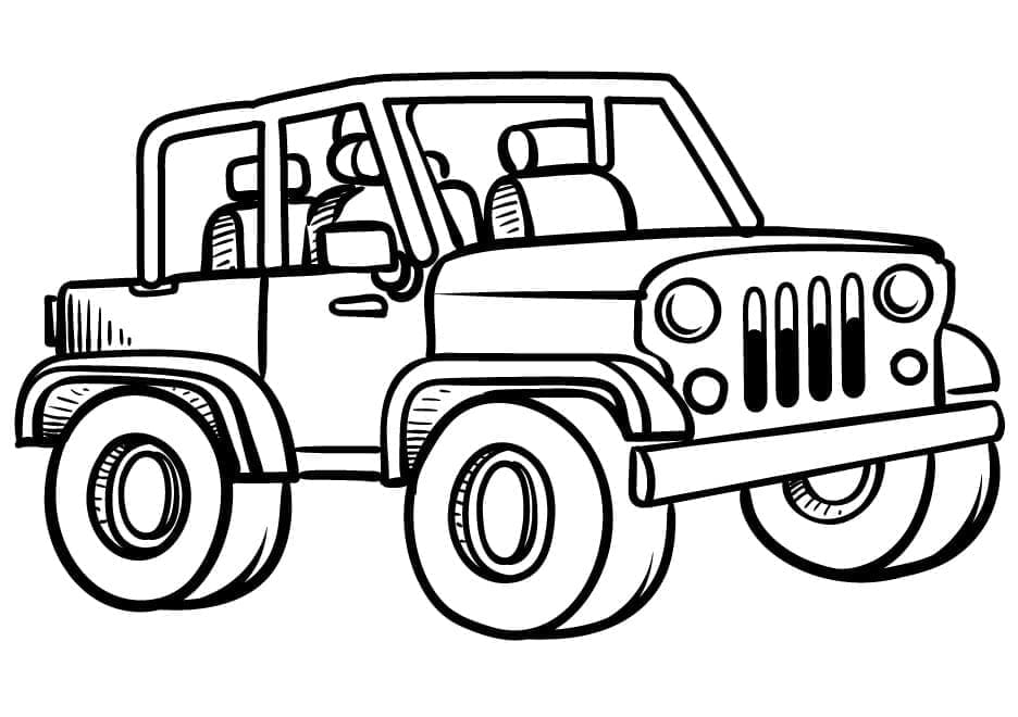 Jeep til Fargelegging fargelegging