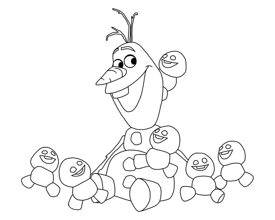 Karikatur Olaf fargelegging