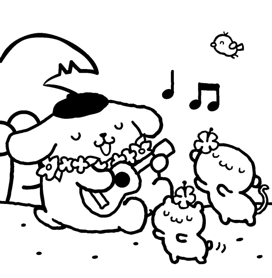 Karikatur Pompompurin fargelegging