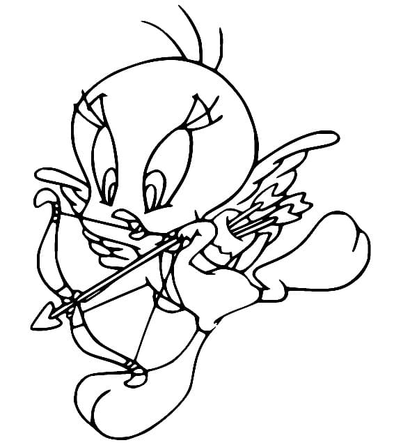Kjerub Tweety Bird fargelegging