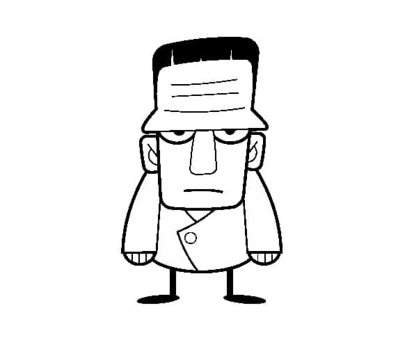 Krypende Frankenstein fargelegging