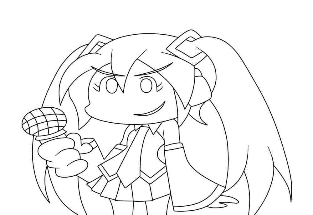 Miku Friday Night Funkin fargelegging