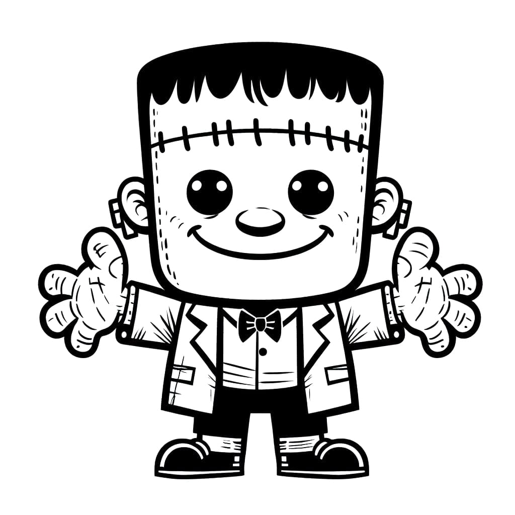 Monster Frankenstein fargelegging