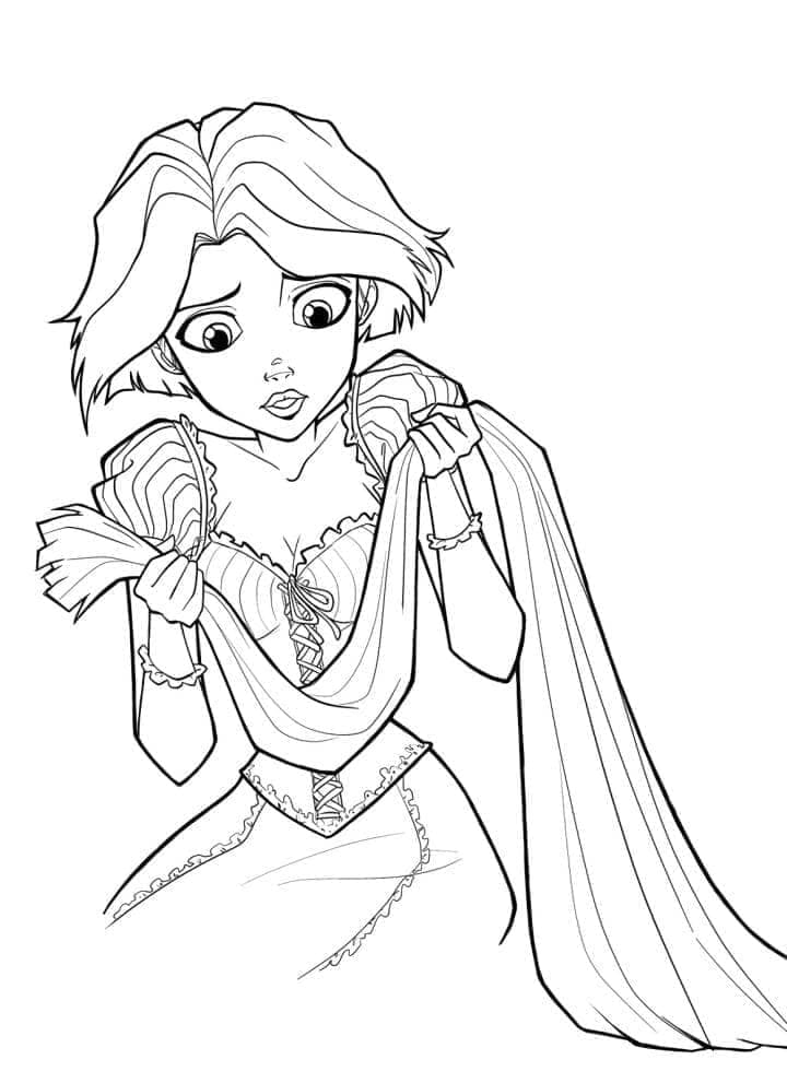 Nydelig Rapunzel fargelegging