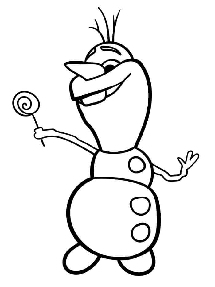 Olaf Gratis for Barn fargelegging