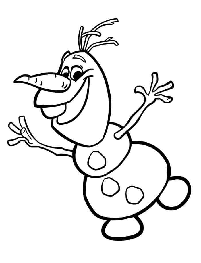 Olaf for 2-årige Barn fargelegging
