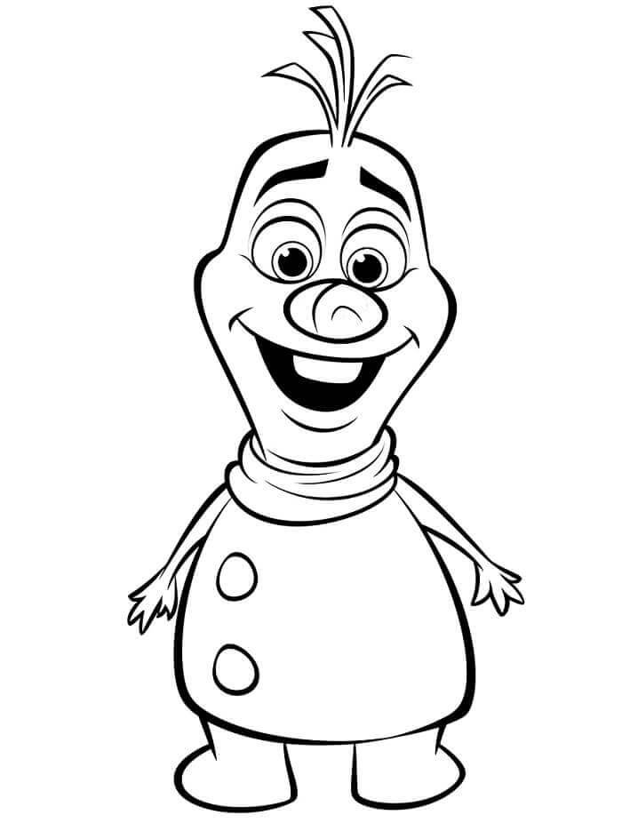 Olaf for 3-årige Barn fargelegging