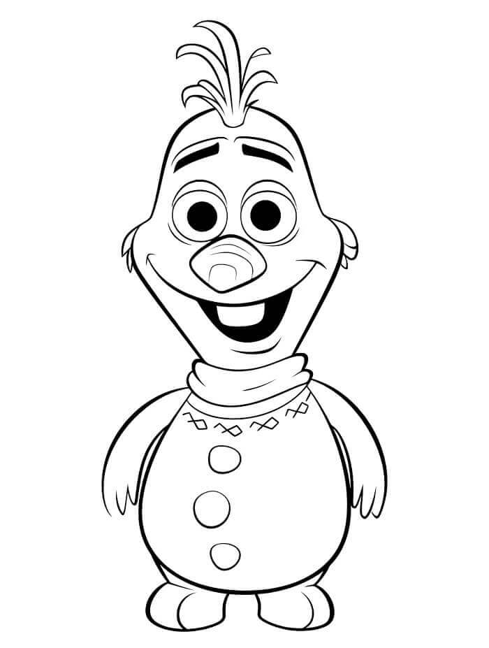 Olaf for 4-årige Barn fargelegging