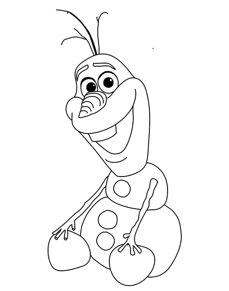 Olaf for Barn fargelegging