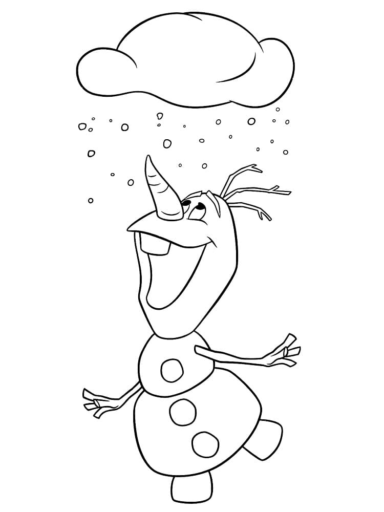 Olaf fra Disney fargelegging