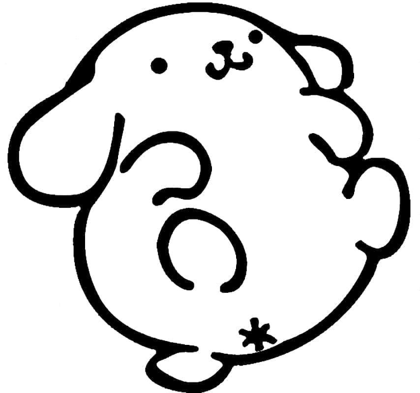 Pompompurin Utskriftbart Bilde fargelegging
