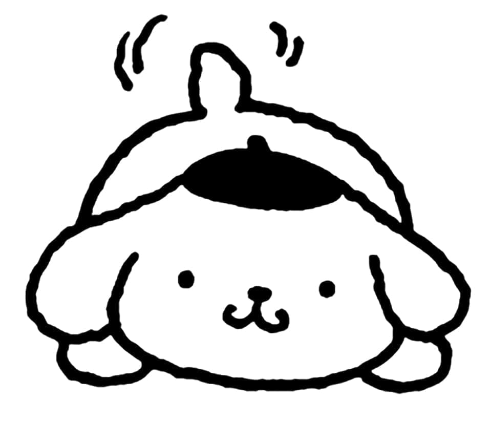 Pompompurin for 1-årige Barn fargelegging