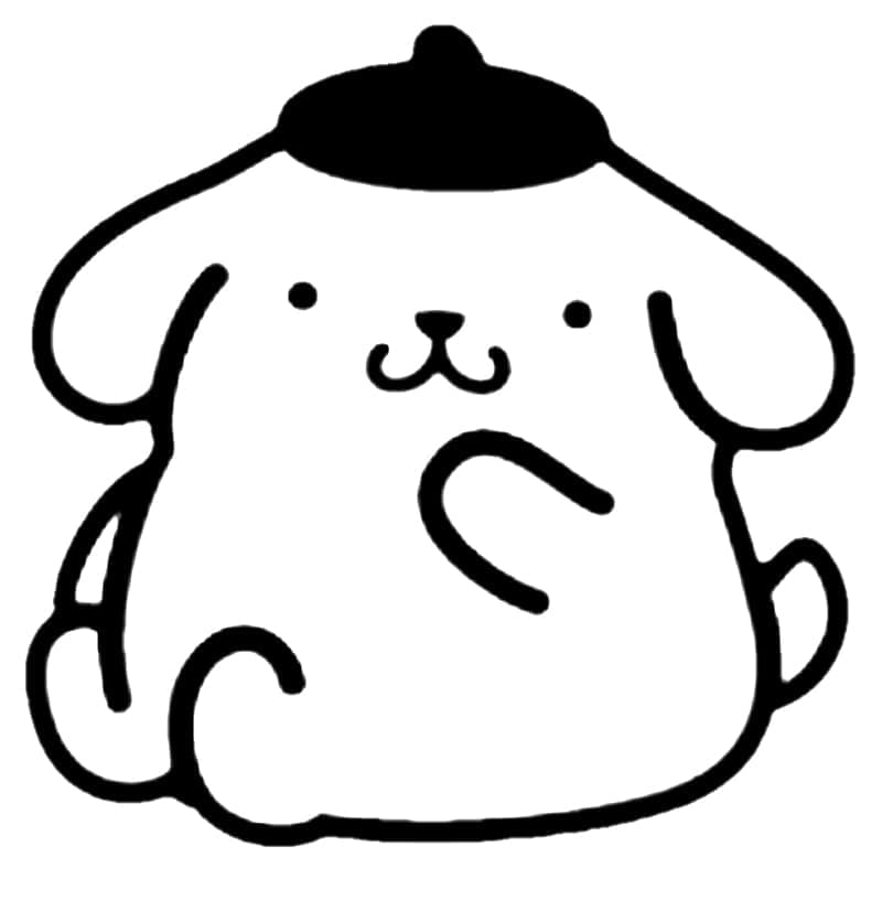 Pompompurin for 2-årige Barn fargelegging