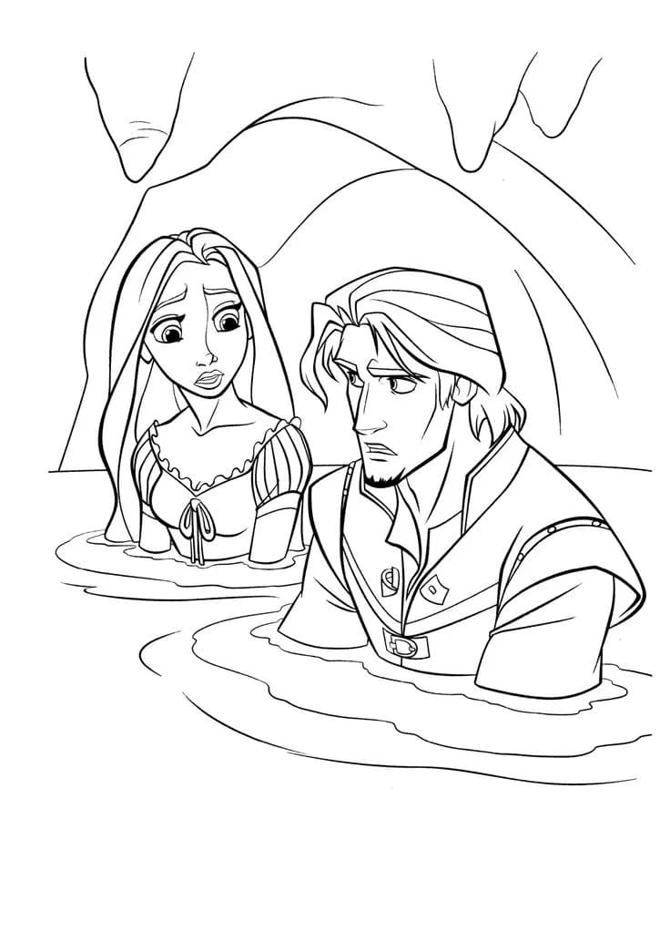 Rapunzel gratis for barn fargelegging