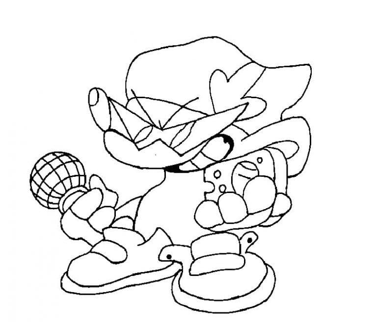 Ritz The Rat Friday Night Funkin fargelegging