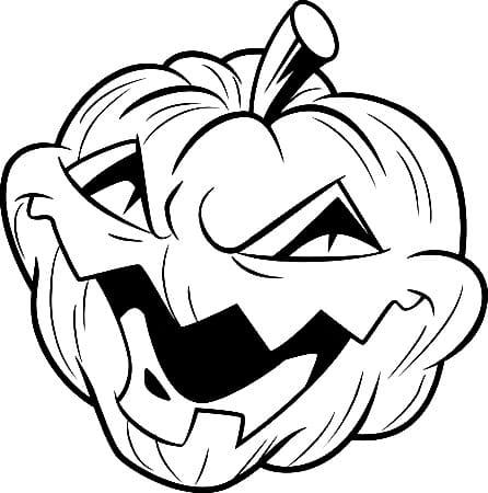 Skremmende Halloween Gresskar fargelegging
