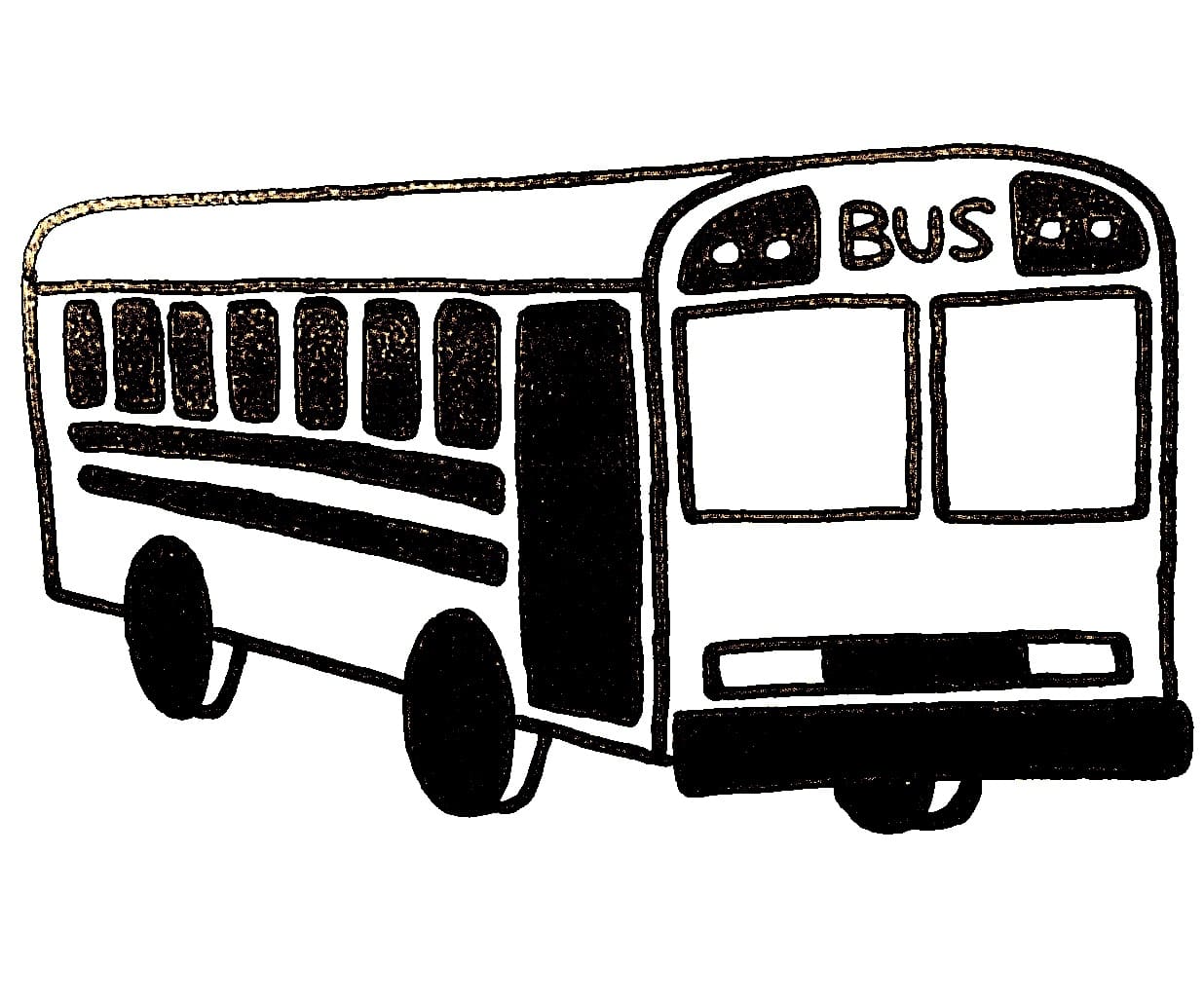 Skriv ut Buss fargelegging
