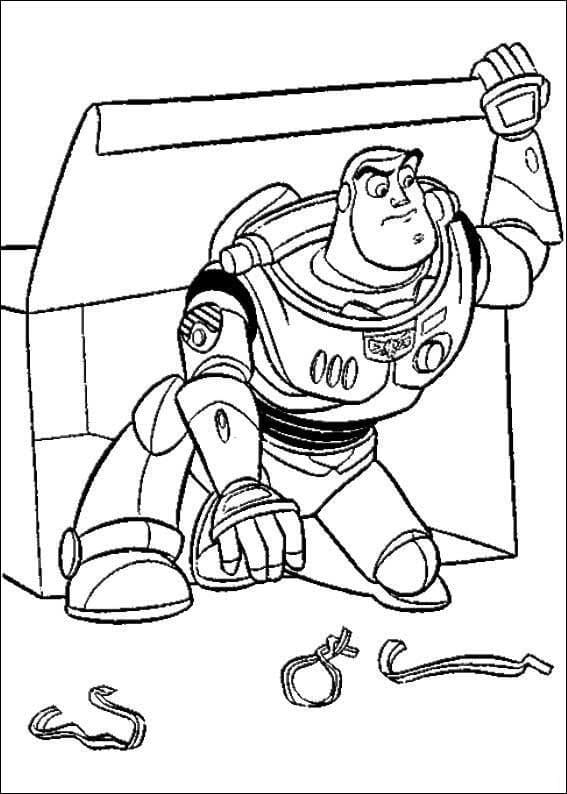 Skriv ut Buzz Lightyear fargelegging