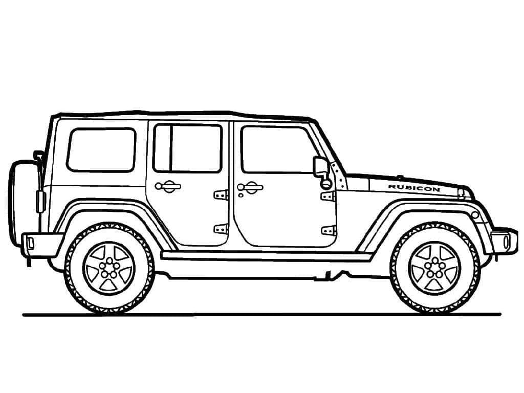 Skriv ut Jeep fargelegging