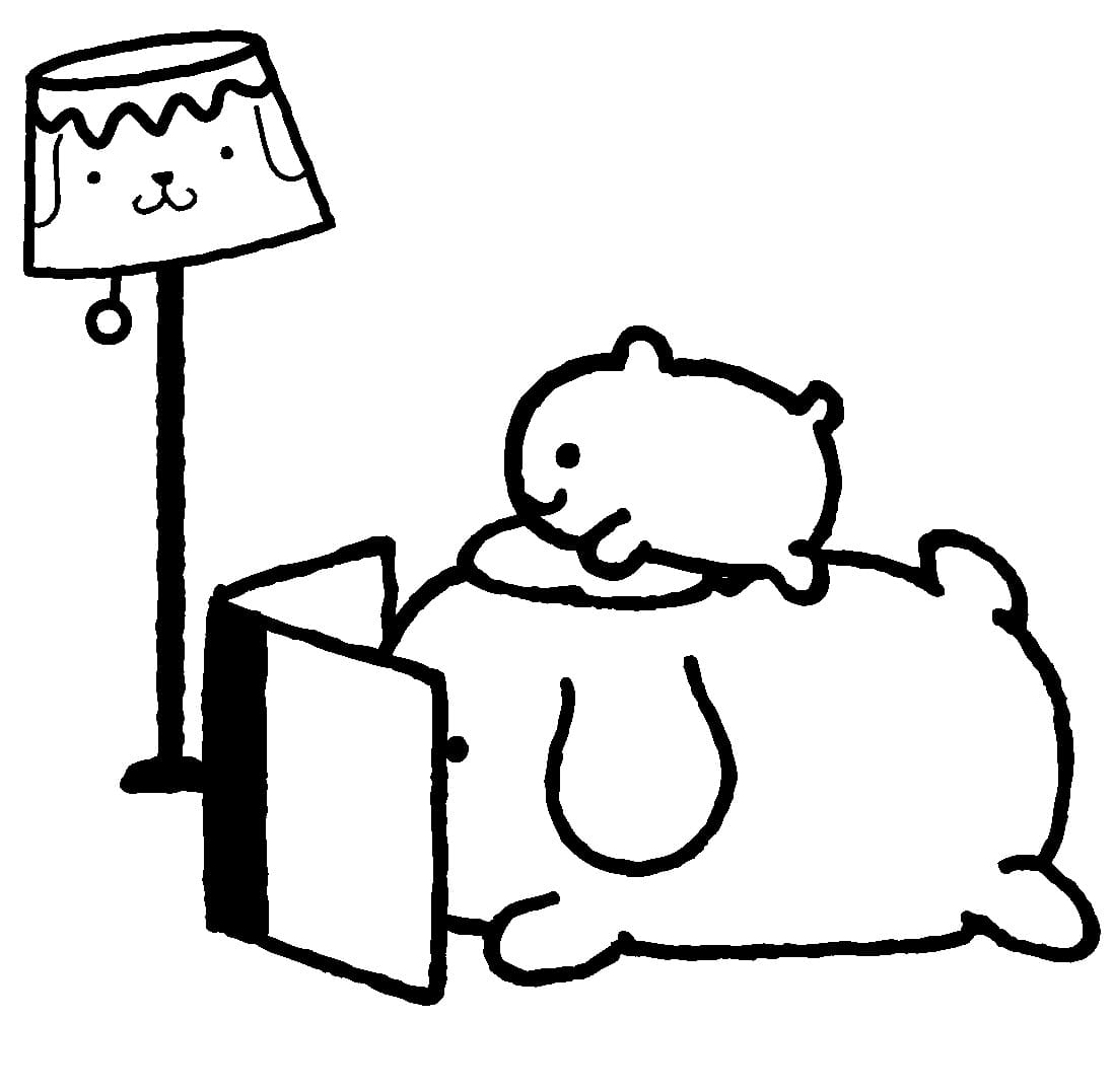 Søt Pompompurin fargelegging