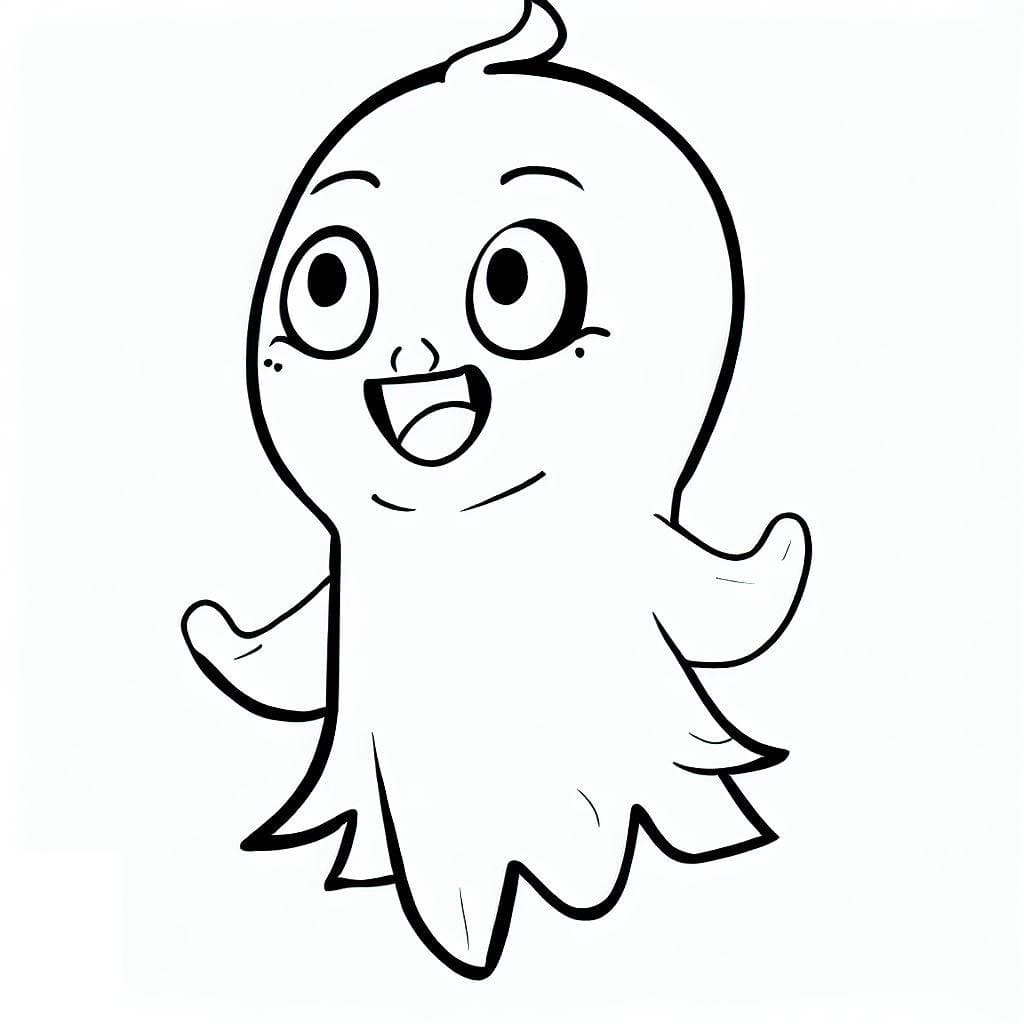 Spøkelse Halloween fargelegging
