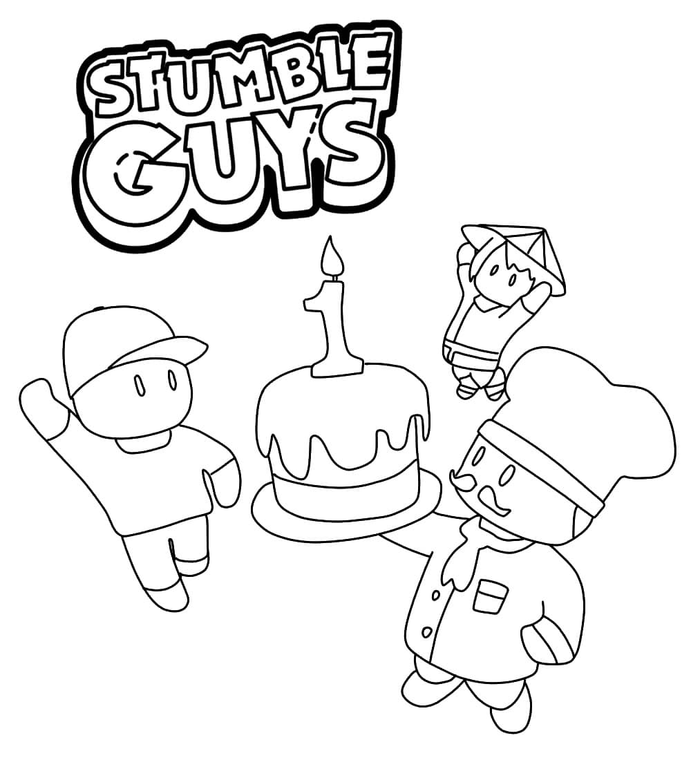Stumble Guys til Fargelegging fargelegging