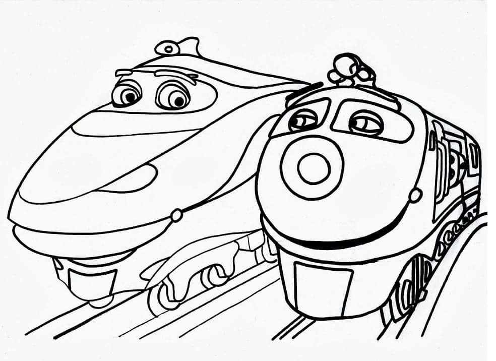 Tegneserie Chuggington fargelegging