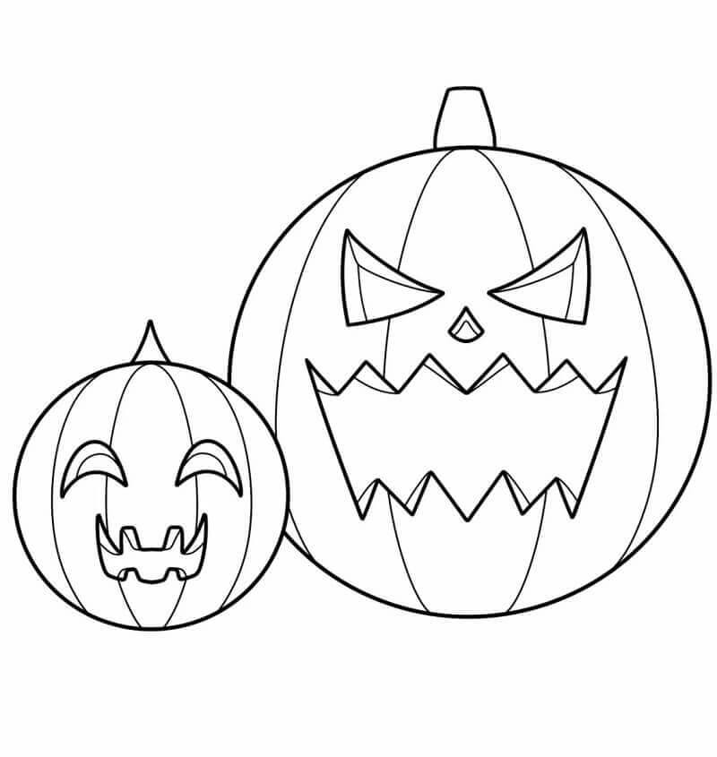 To Halloween Gresskar fargelegging