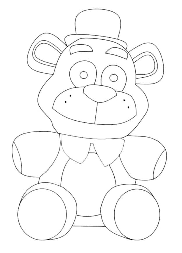 Toy Freddy FNAF fargelegging