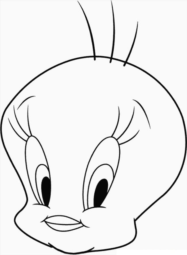 Tweety Bird Ansikt fargelegging