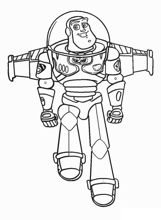 Utrolig Buzz Lightyear fargelegging